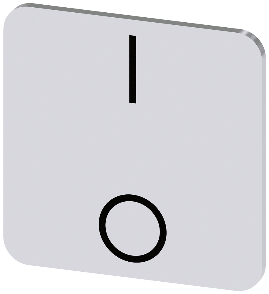 [Imagem do produto PLACA DE IDENTIFICAÇÃO 22X22MM, PLACA PRATA, SÍMBOLO: I* O (UNTEREINANDER) 3SU19000AF810QP0 SIEMENS]