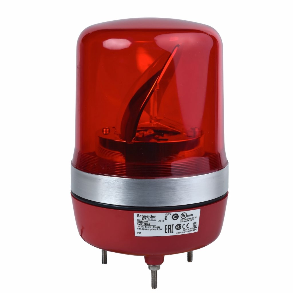 [Imagem FAROL ROTATIVO LED 106MM VERMELHO XVR10B04 SCHNEIDER]