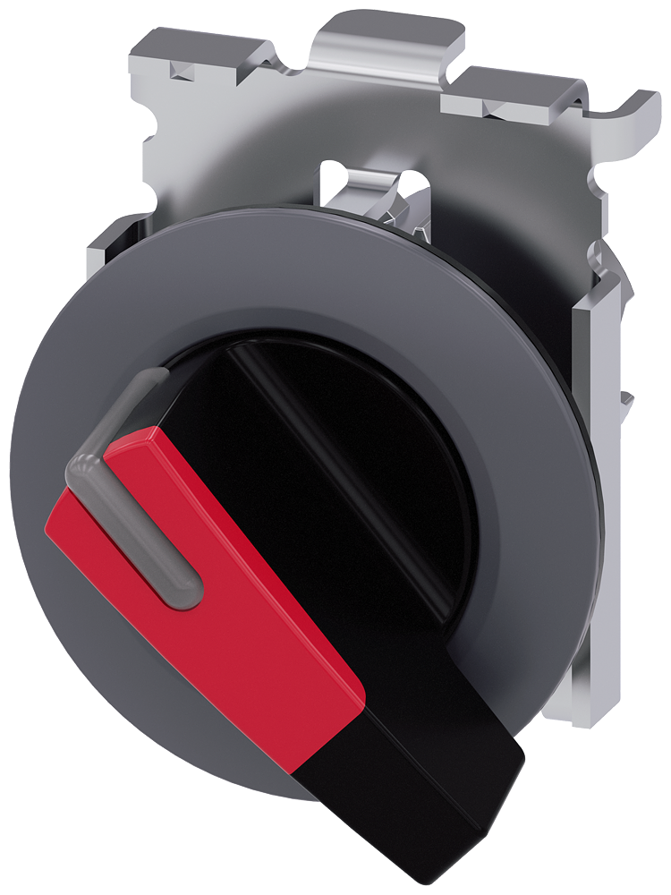 [Imagem do produto INTERRUPTOR COM MANÍPULO, ILUMINÁVEL, 30MM, REDONDO, METAL, FOSCO, VERMELHO 3SU10622EC200AA0 SIEMENS]