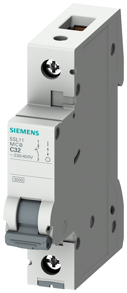 [Imagem DISJUNTOR MINI MONOPOLAR PARA PROTEÇÃO DE INSTALAÇÕES ELÉTRICAS CORRENTE N 5SL11067MB SIEMENS]