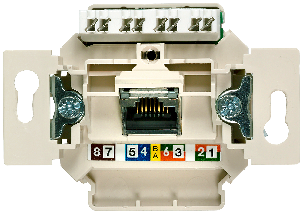 TOMADA DE CONEXÃO UAE NÃO BLINDADA 1X DE 8 POLOS RJ45 CAT. 6 A 5TG20271 SIEMENS