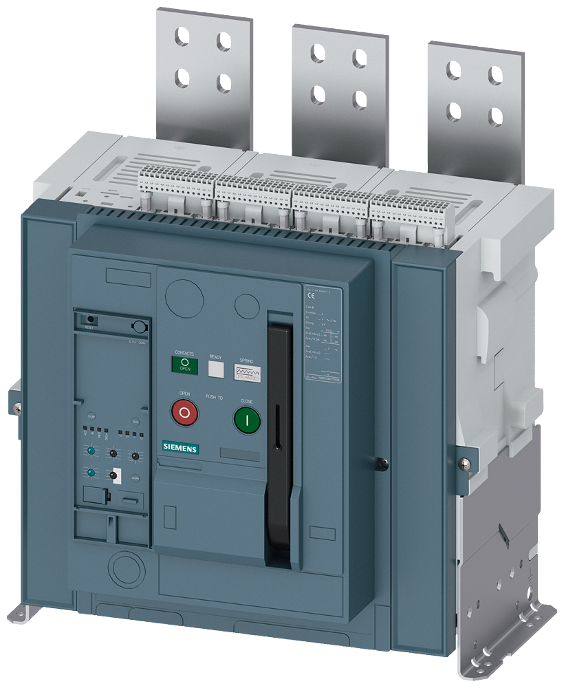 DISJUNTOR DE POTÊNCIA DE MONTAGEM FIXA IEC 60947-2 TAMANHO DA ESTRUTURA 2 3WA12205AB034EQ0-ZB16 SIEMENS