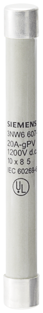 ENCAIXE DE FUSÍVEIS CILÍNDRICOS 10X85 MM 16 A GPV UN CC: 1500 V 3NW66054 SIEMENS