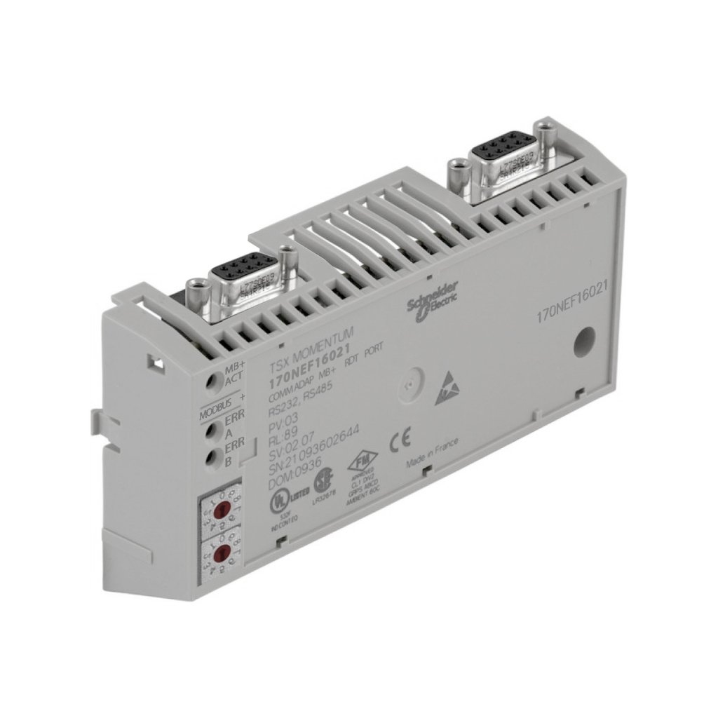 [Imagem do produto MÓDULO MOMENTUM DE COMUNICAÇÃO MODBUSB DUAL IEC 170PNT16020 SCHNEIDER]