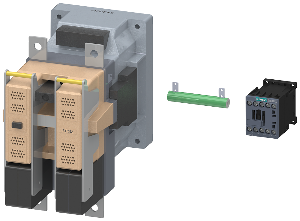 [Imagem do produto CONTATOR BIPOLAR DC3/5:170A 24VCC VARIST 3TC52170LB4 SIEMENS]