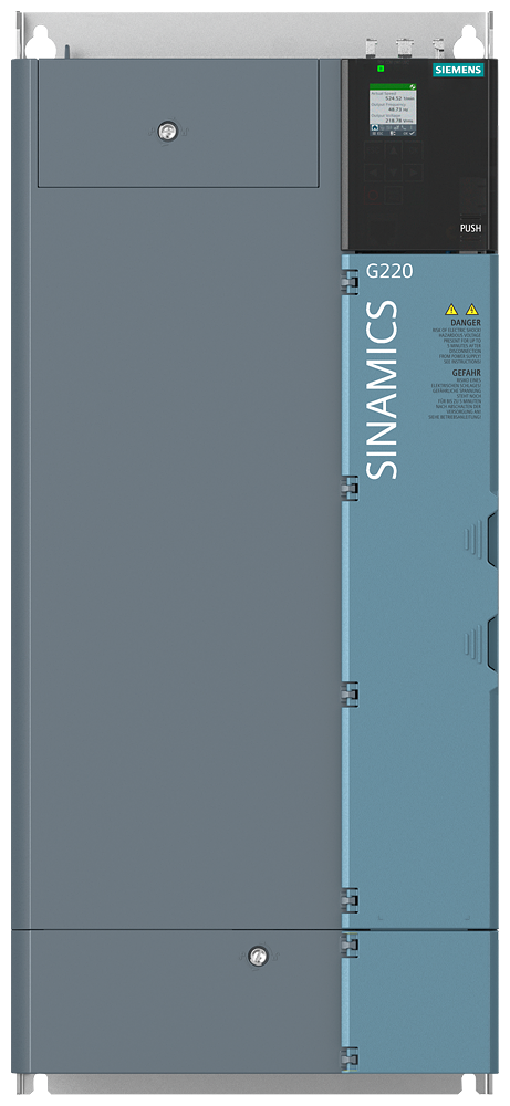 [Imagem do produto SINAMICS G220 CLEAN POWER 3AC 380...415/440...500V 45KW/60CV IP20 / UL OPE 6SL41132DA262FF0 SIEMENS]