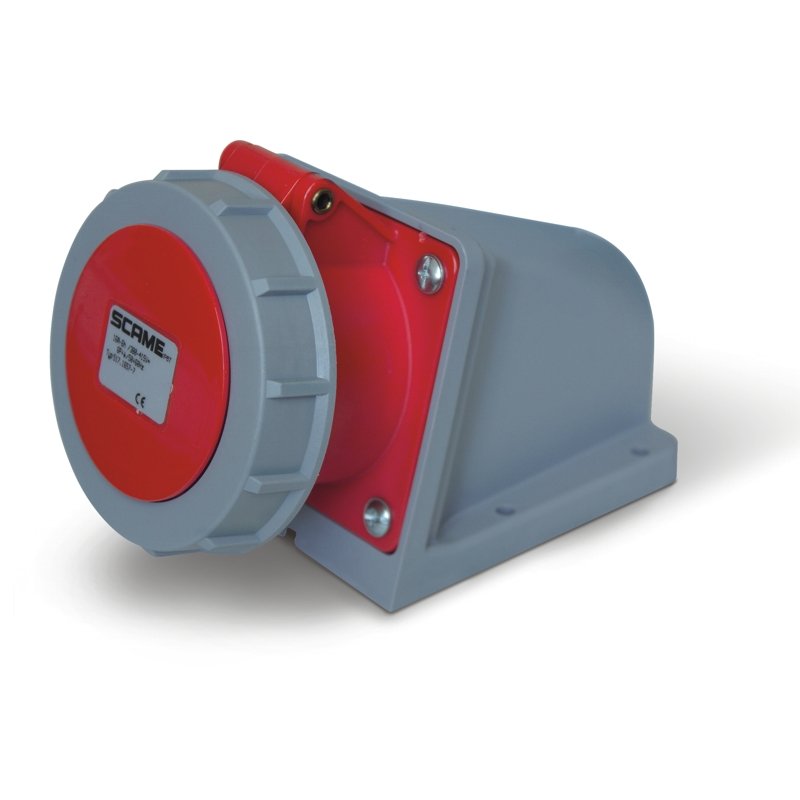 [Imagem TOMADA DE PAREDE 16A 6P+E 6H IP66/IP67 517.1657-7 SCAME]