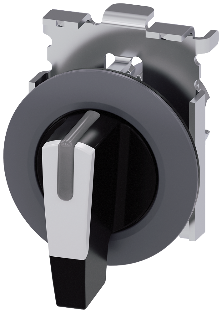 INTERRUPTOR COM MANÍPULO ILUMINÁVEL 30 MM REDONDO METAL MATE BRANCO MA 3SU10622EM600AA0-ZY15 SIEMENS