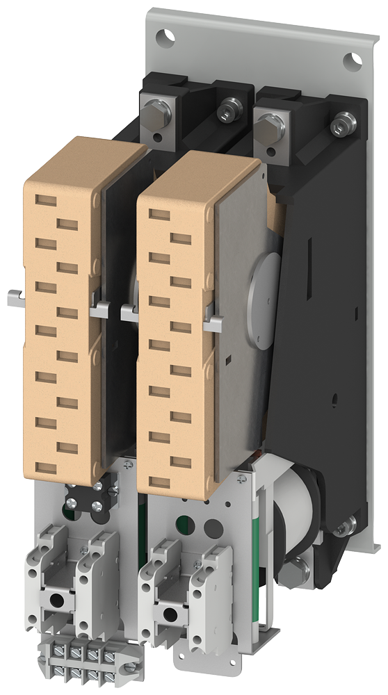 CONTATOR TAM. 12 DE 2 POLOS CC-3 E 5 400A INTERRUPTOR AUXILIAR 4NO+4NC COMA 3TC78141CM SIEMENS