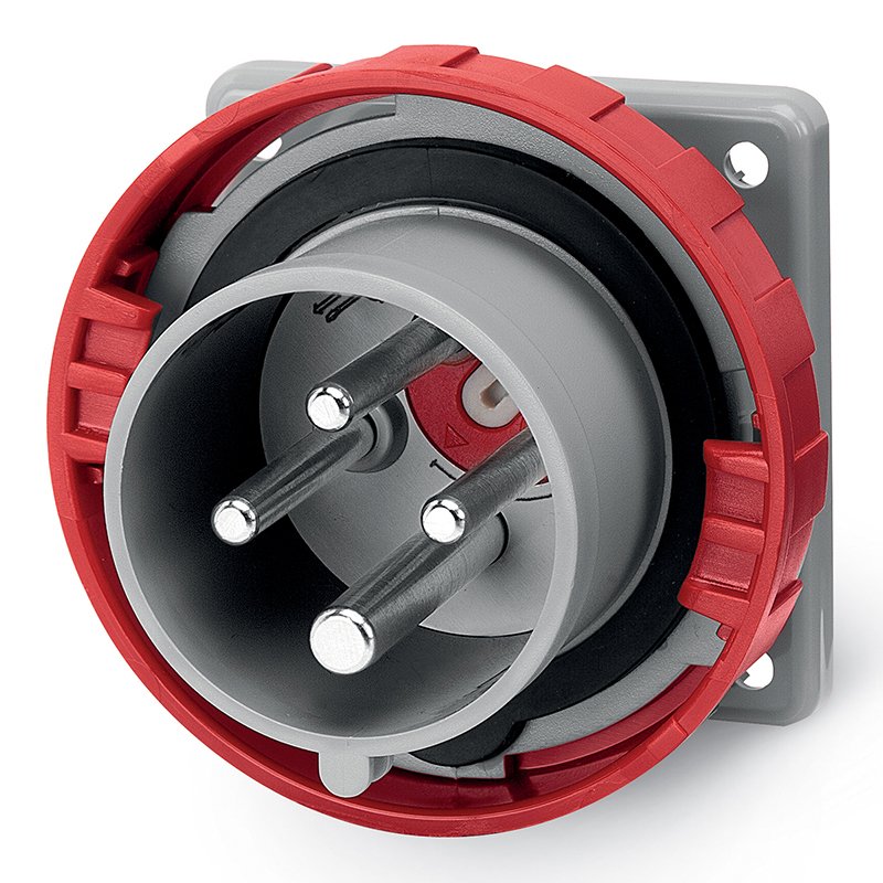 [Imagem do produto PLUGUE EMBUTIR 16A 3P+T 6H 380-415V 248.1696RV SCAME]