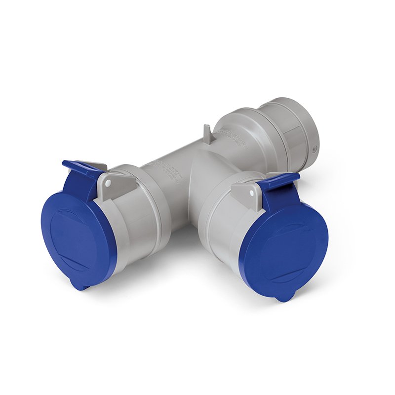 [Imagem do produto ADAPTADORES 2X2P+T 230V 32A IP44/IP54 600.2005-067 SCAME]