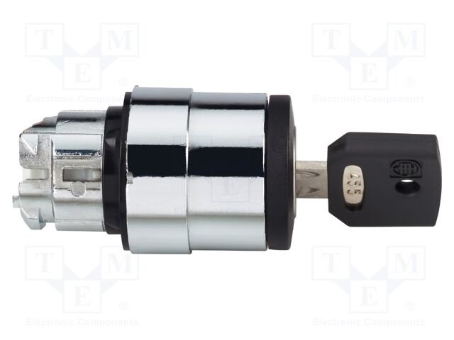 [Imagem CABEÇOTE PARA CHAVE SELETORA Ø22MM METÁLICO 2 POSIÇÕES FIXAS COM CHAVE ESPECIAL ZB4BG2K1323A SCHNEIDER]