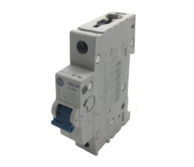 [Imagem DISJUNTOR PROTECAO MONOPOLAR MCB 50A 1492SPM1C500 ROCKWELL ALLEN BRADLEY]