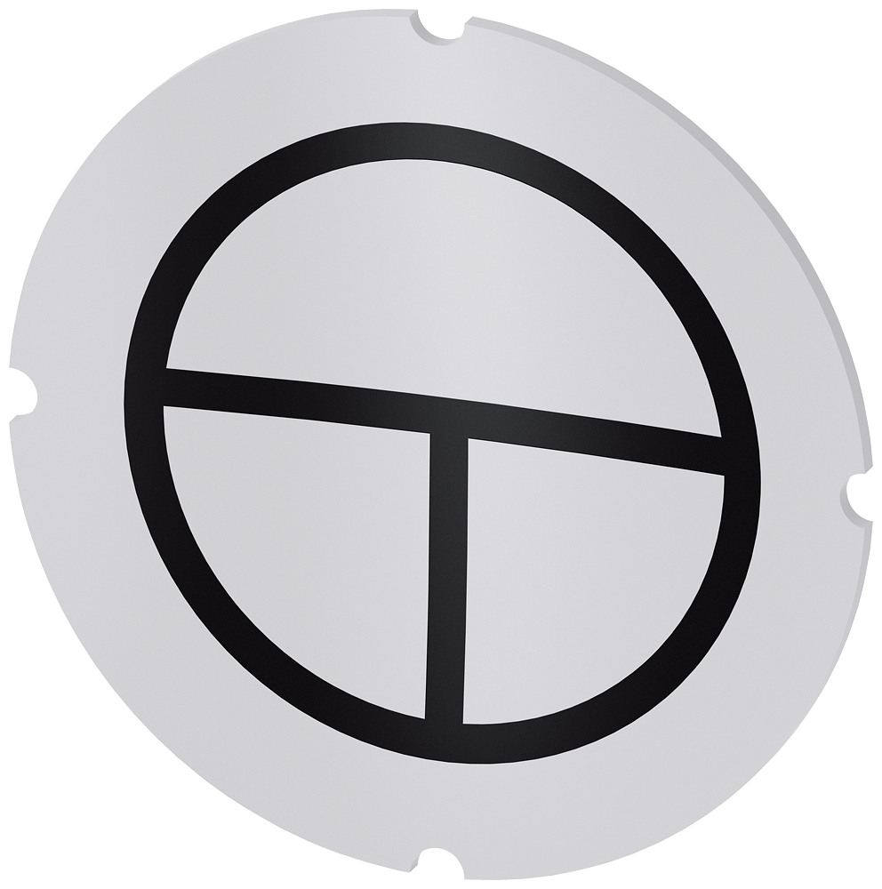 [Imagem do produto PLACA EMBUTIDA PARA BOTÃO DE PRESSÃO ILUMINADO, REDONDO, LEITOSO, SÍMBOLO: LI 3SU19000AB710RN0 SIEMENS]