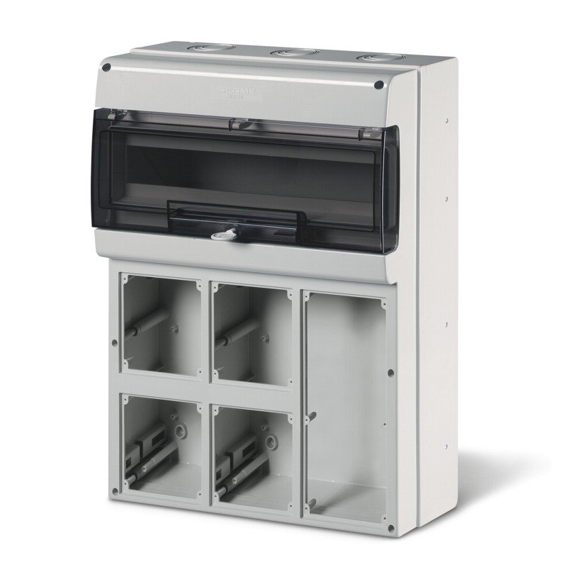 [Imagem do produto QUADRO DE DISTRIBUIÇÃO M550 24DIN PARA 5 TOMADAS (4+1) 672.5522 SCAME]