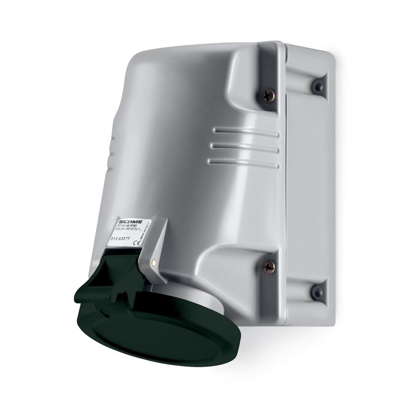 [Imagem TOMADA INDUSTRIAL 2P+E IP44 63A 7H 480-500V 513.63536T SCAME]