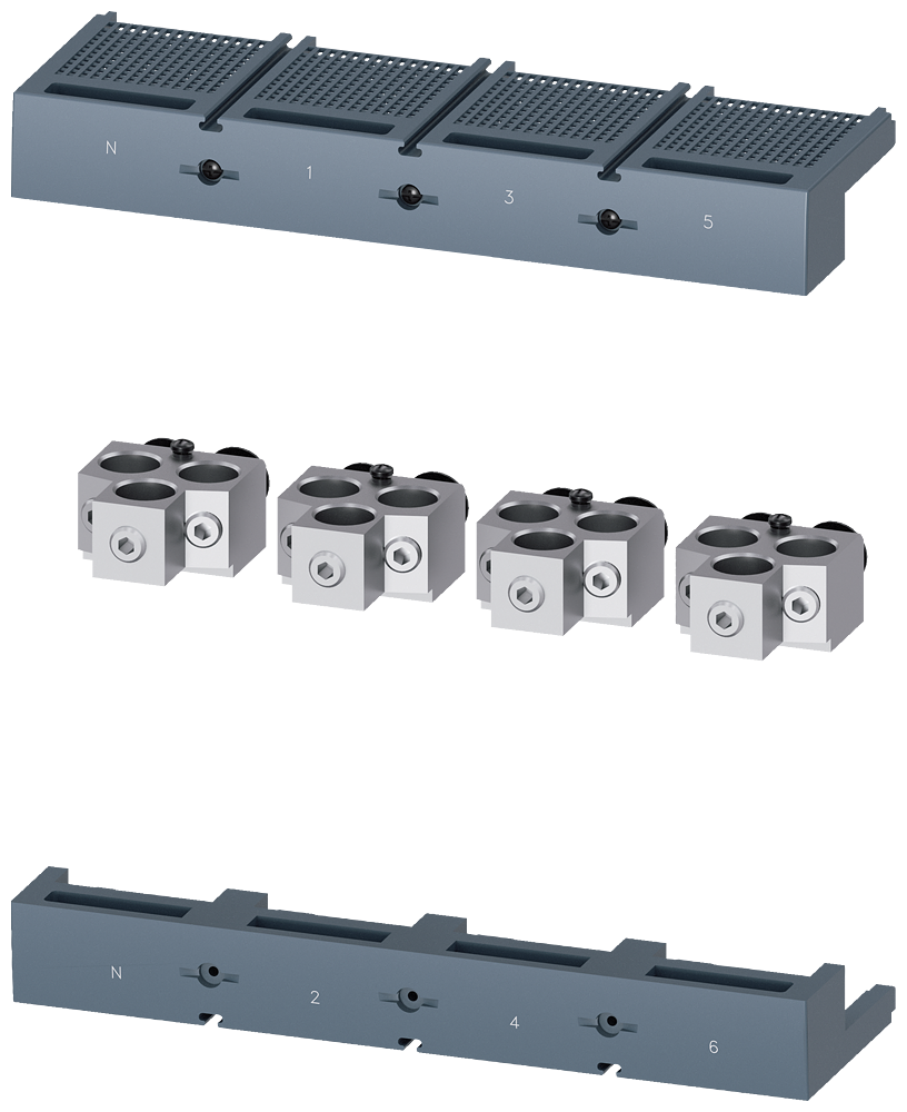 TERMINAL PARA CONDUTOR DE SEÇÃO CIRCULAR TA3.2 3X 4/0 - 400KCMIL PARA 3 CABOS 3VA96740JG32 SIEMENS
