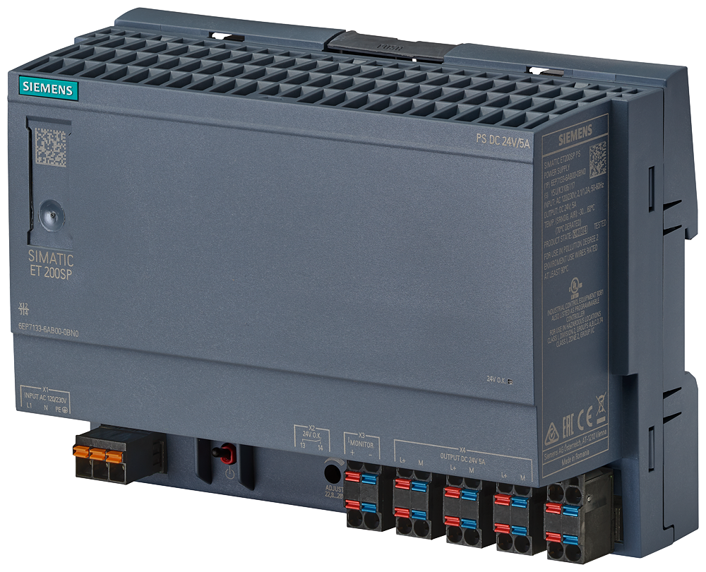 [Imagem ET 200SP: FONTE 24V DC/ 5A 6EP71336AB000BN0 SIEMENS]