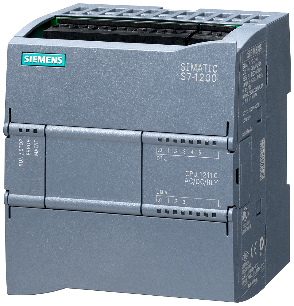 [Imagem CPU 1211C, AC/DC/RL, 6DI/4DO/2AI 6ES72111BE400XB0 SIEMENS]
