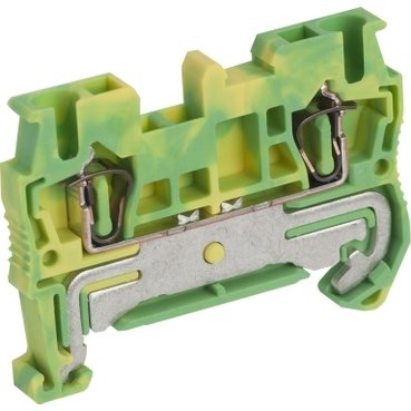 [Imagem CONECTOR MOLA PROTEÇÃO TERRA 2.5MM2 2 PONTOS SCHNEIDER]