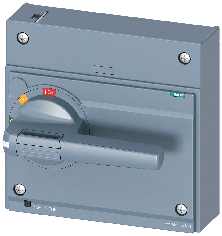 [Imagem ACIONAMENTO GIRATÓRIO FRONTAL PADRÃO IEC IP30/40 ACESSÓRIOS PARA: 3VA15/25 1000 3VA96870EK11 SIEMENS]