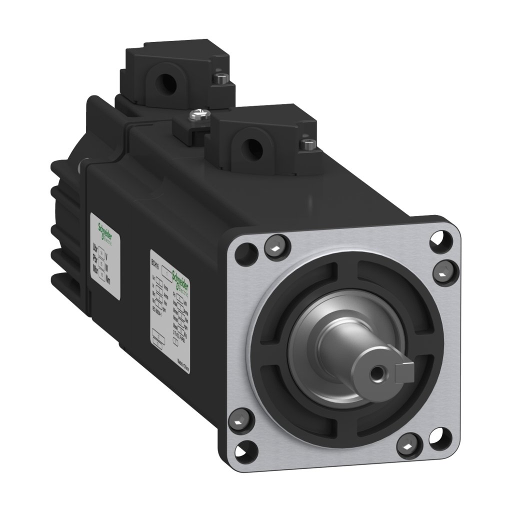 [Imagem MOTOR BCH16 23BITS FLANGE 60MM EIXO 14MM 0.4KW ALTA INÉRCIA 3000RPM C FREIO 220VAC BCH16HD04332F5C2 SCHNEIDER]