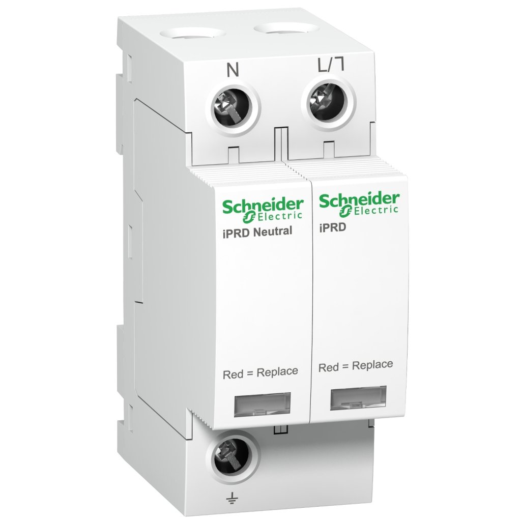 [Imagem PROTETOR DE SURTO ACTI9 IPRD20 20KA 1P+N 340V A9L20500 SCHNEIDER]