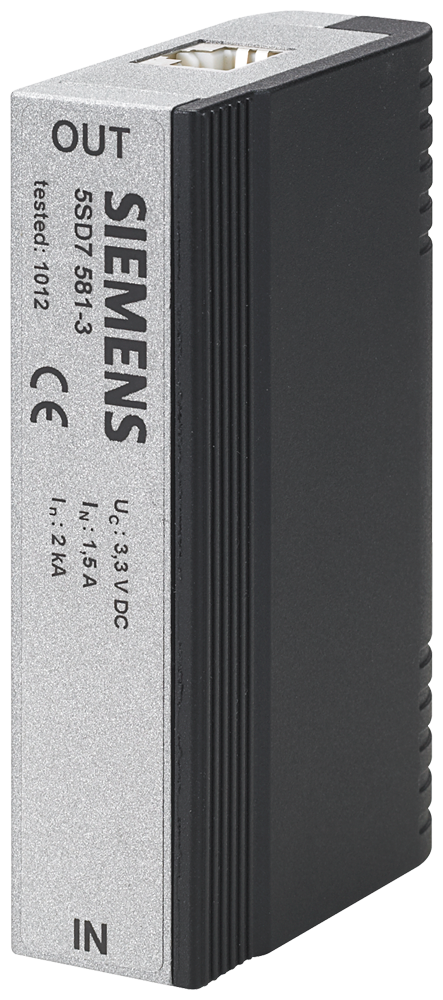PROTEÇÃO CONTRA SOBRETENSÃO PARA INTERFACES ETHERNET ATÉ 10 GBIT/S INCLUINDO 5SD75813 SIEMENS