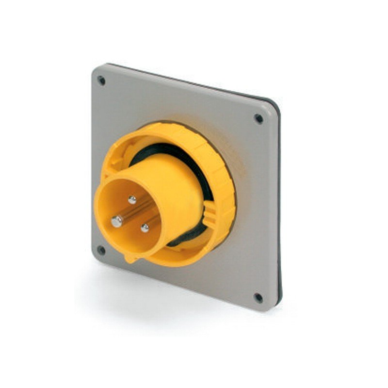 [Imagem do produto PLUGUE DE MONTAGEM EMBUTIDA 20A 2P 3W 4H IP67 125V SCM320B4W SCAME]