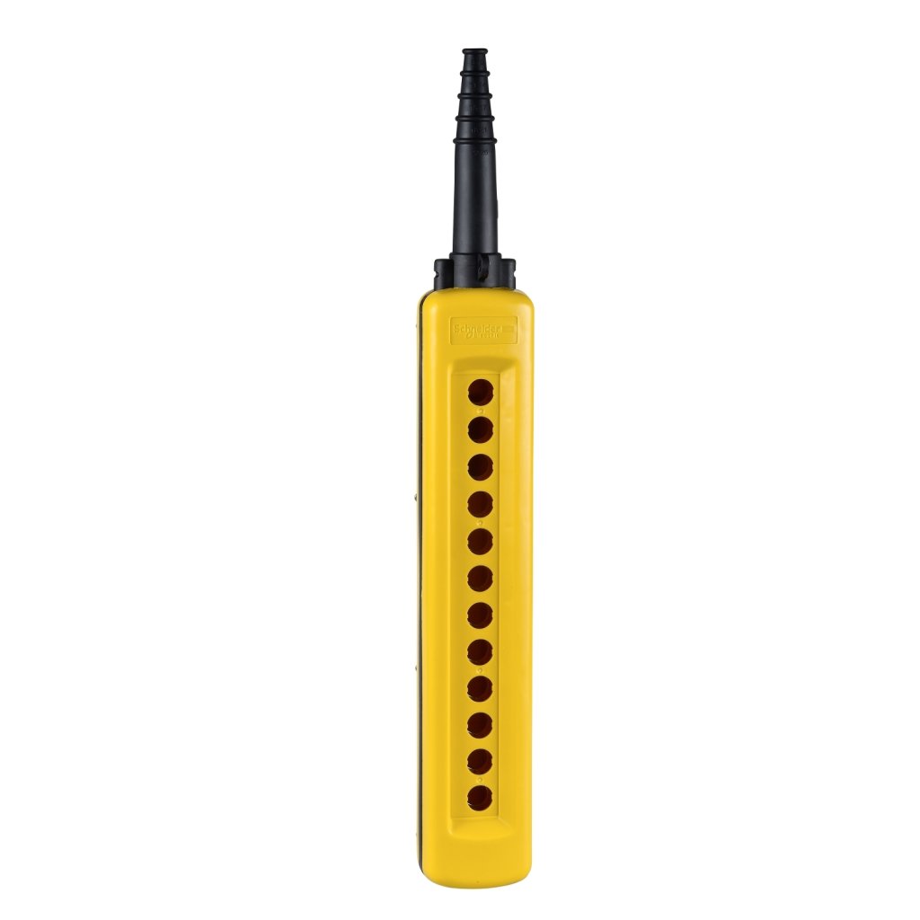 [Imagem do produto BOTOEIRA PENDENTE 12 FUROS Ø22MM VAZIA AMARELA XACA12 SCHNEIDER]