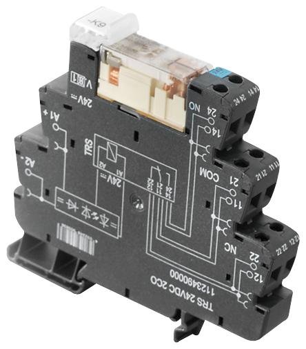 [Imagem do produto ACOPLADOR RELE 2REV 24VCC C/ LED (PARAFUSO) 1123490000 WEIDMULLER]