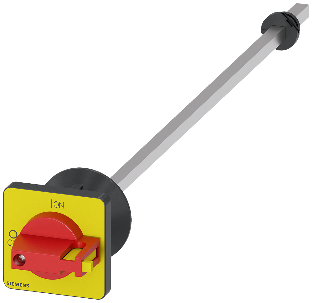 [Imagem do produto ACIONAMENTO GIRATÓRIO DO ACOPLAMENTO DA PORTA, VERMELHO/AMARELO 48X48 MM, FIX 3LD93435CA SIEMENS]