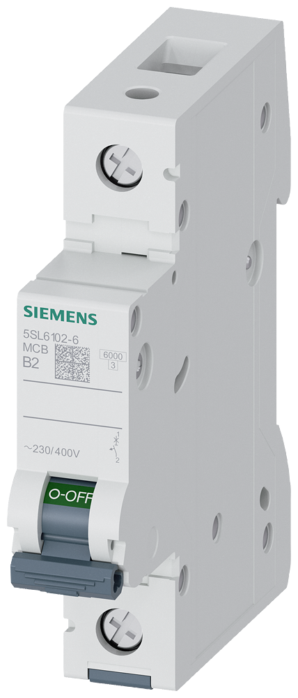 DISJUNTOR DE POTÊNCIA 230/400 V 6 KA 1 POLO B 2A 5SL61026 SIEMENS