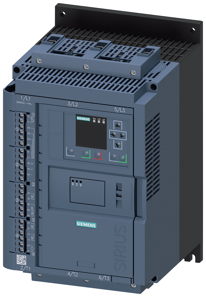 [Imagem do produto CHAVE DE PARTIDA TRIFÁSICO 11KW 25A 200/690V 50/60HZ 3RW55211HA06 SIEMENS]
