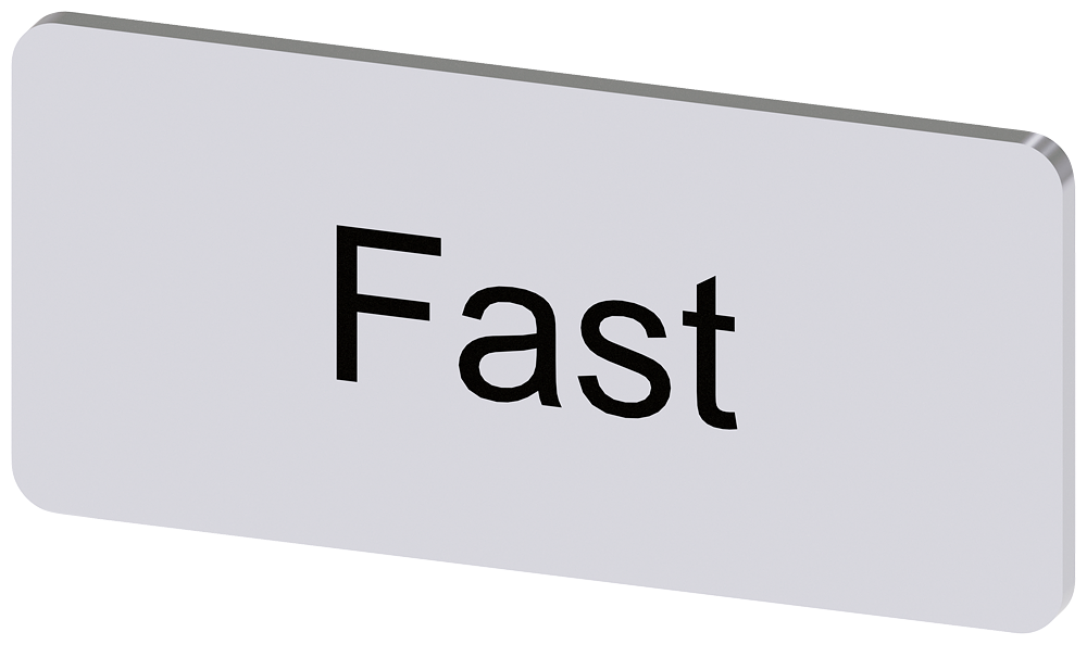 [Imagem do produto PLACA DE IDENTIFICAÇÃO 12,5X27MM, PLACA PRATA, INSCRIÇÃO: FAST 3SU19000AC810EE0 SIEMENS]