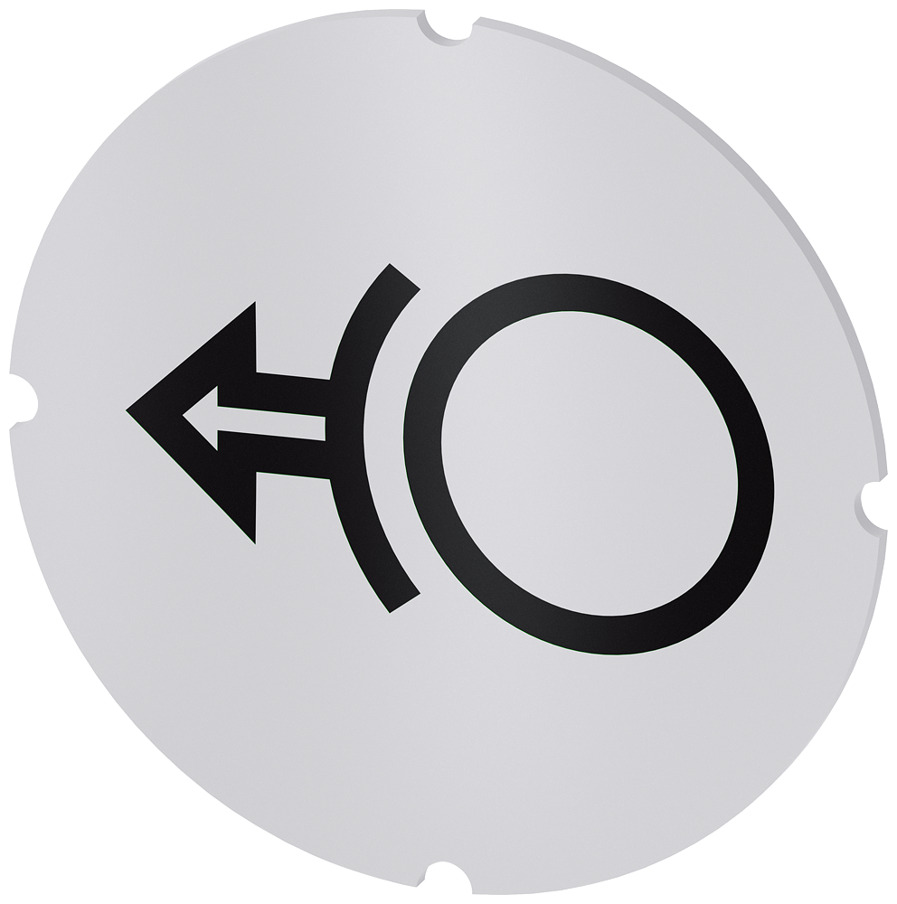 [Imagem do produto PLACA EMBUTIDA PARA BOTÃO DE PRESSÃO ILUMINADO, REDONDO, LEITOSO, SÍMBOLO: SO 3SU19000AB710RJ0 SIEMENS]