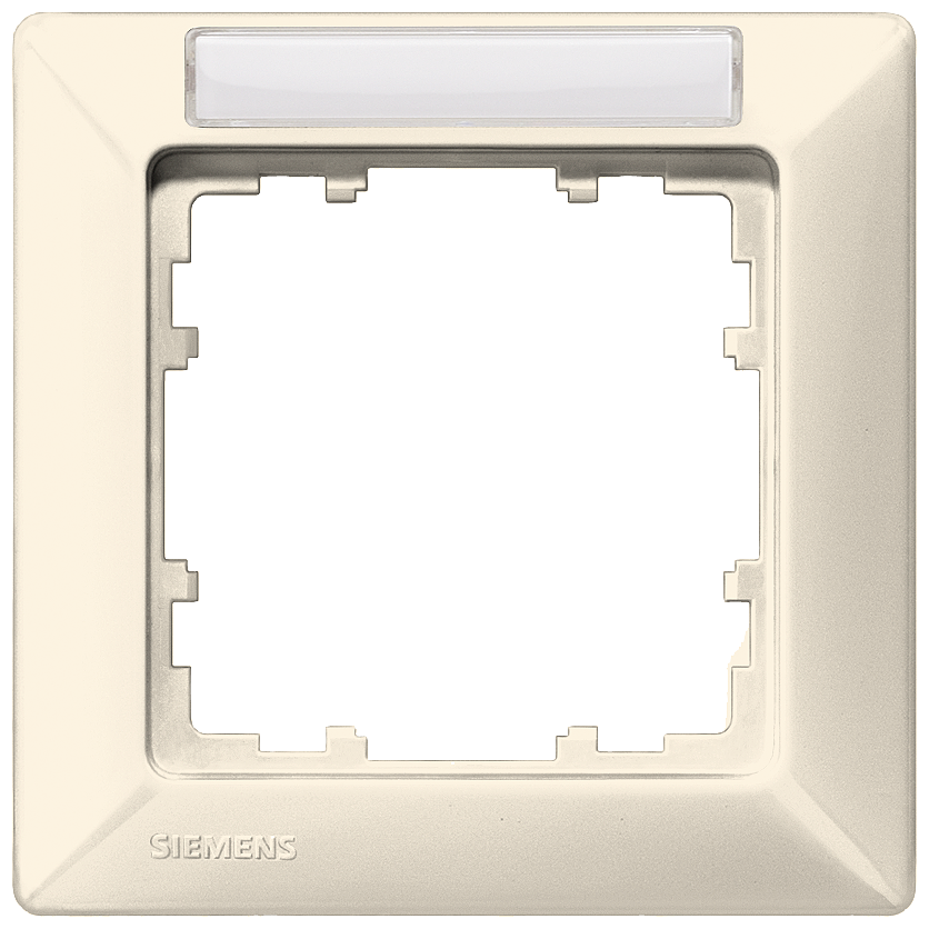 MOLDURA ELÉTRICO BRANCO SIMPLES COM CAMPO DE INSCRIÇÃO 5TG25811 SIEMENS