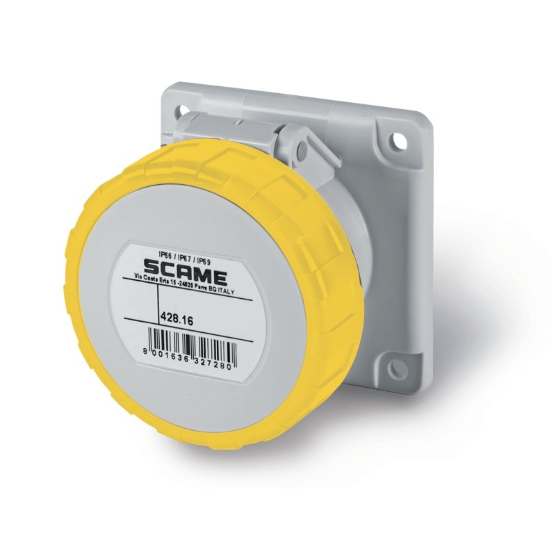[Imagem do produto TOMADA DE EMBUTIR IP66/IP67 3P+N+T 16A 4H 428.1662 SCAME]