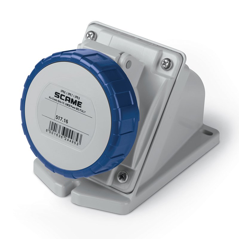 [Imagem do produto TOMADA DE MONTAGEM 3P+T 16A 67 9H 517.1654 SCAME]