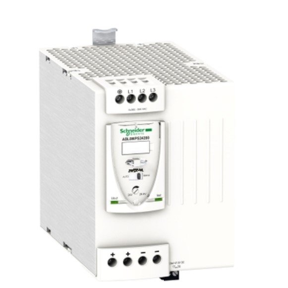 [Imagem FONTE DE ALIMENTAÇÃO CHAVEADA TRIFÁSICO 480W E-380/500VCA S-24VCC ABL8WPS24200 SCHNEIDER]