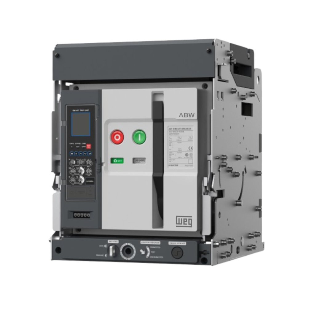 [Imagem DISJUNTOR CAIXA ABERTA TRIPOLAR 1600A 200/250VAC/DC 13145470 ABW16DN316AF1FA2222 WEG]