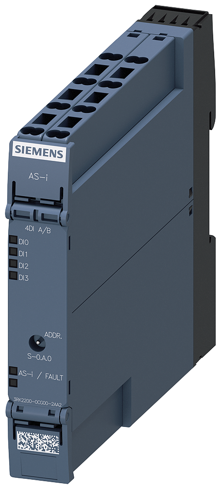 [Imagem do produto MODULO AS-I SLIMLINE 17.5MM 4E. A/B 3RK22000CG002AA2 SIEMENS]