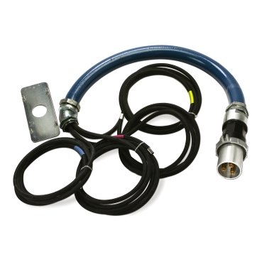 [Imagem CABO DE ENTRADA INFERIOR À PDU (UNIDADE DE DISTRIBUIÇÃO DE ENERGIA UDE) DE ISX C/ PLUGUE DE 4 PINOS 200 A PDPB4200 SCHNEIDER]