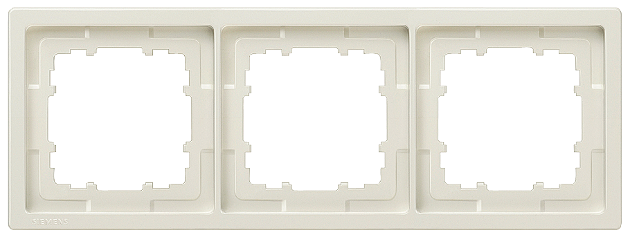 MOLDURA TITÂNIO BRANCO 3X 5TG1323 SIEMENS
