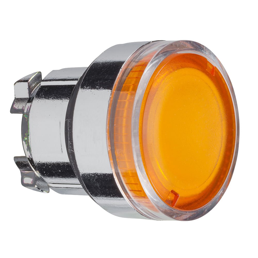[Imagem CABEÇOTE PARA BOTÃO LUMINOSO MODULAR Ø22MM METÁLICO, PARA LÂMPADA BA9S, LARANJA ZB4BW35 SCHNEIDER]