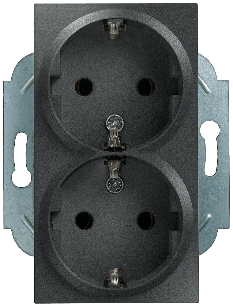 MIRO ELEMENTO DE TOMADA DUPLA SCHUKO COM MAIOR PROTEÇÃO CONTRA CONTATO, 5UB22125 SIEMENS