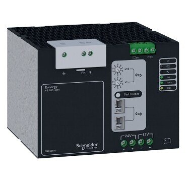 [Imagem do produto FONTE ALIMENTACAO CARREGADOR BATERIA S-12/48V EASERGY PS100 EMS58581 SCHNEIDER]