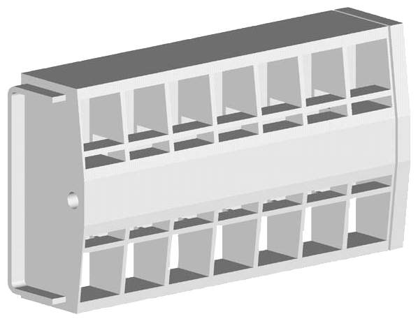ALPHA-ZS  TERMINAL DE LINHA DE COMANDO DE 7 POLOS MÍNIMO 4 SAÍDAS POR POLO 8GS40042 SIEMENS