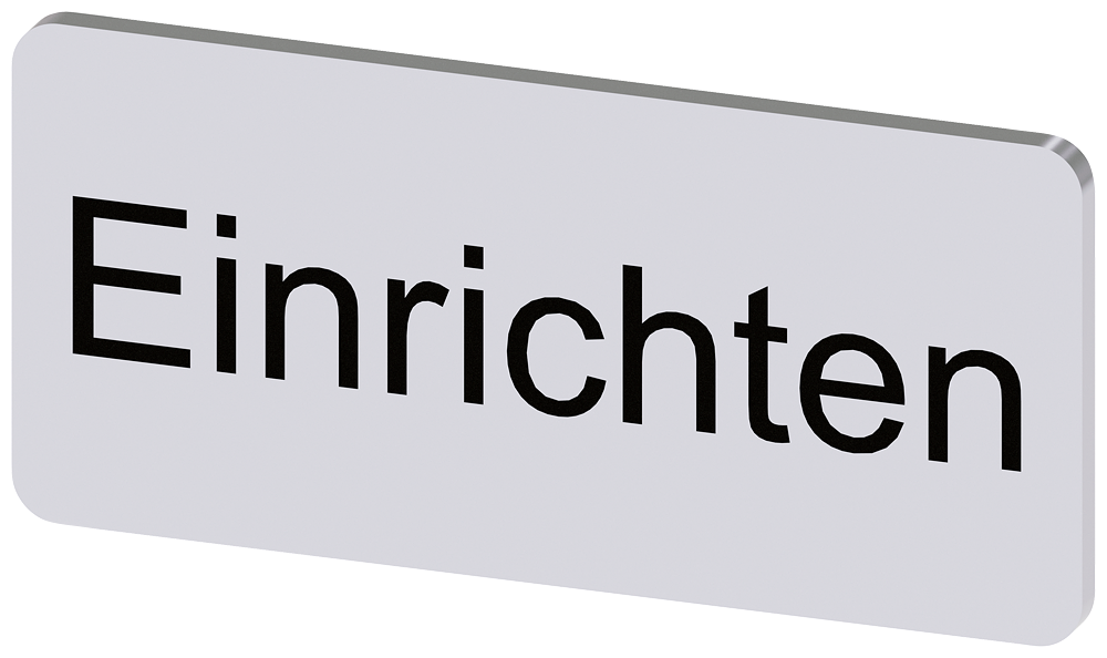 PLACA DE IDENTIFICAÇÃO 12,5X27MM PLACA PRATA INSCRIÇÃO: ALINHAR 3SU19000AC810AR0 SIEMENS