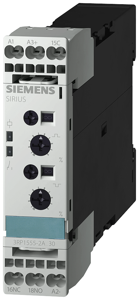 RELÉ DE TEMPO ELETRÔNICO TERMINAL DE MOLA 1W PULSO 0,5S-100HR 3RP15552AR30 SIEMENS